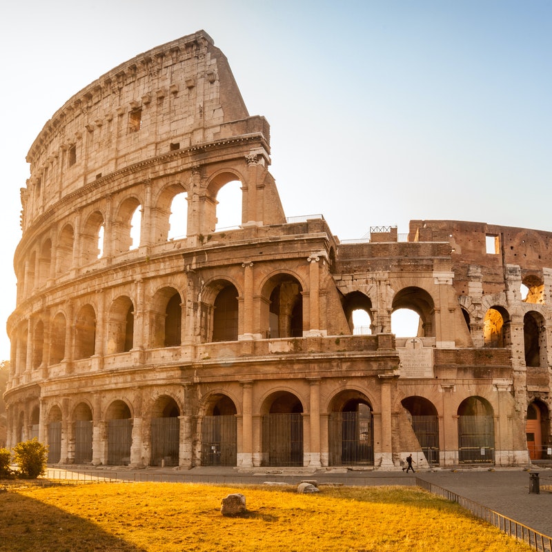L'esterno del Colosseo di Roma