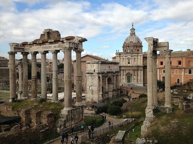 The roman forum in Rome