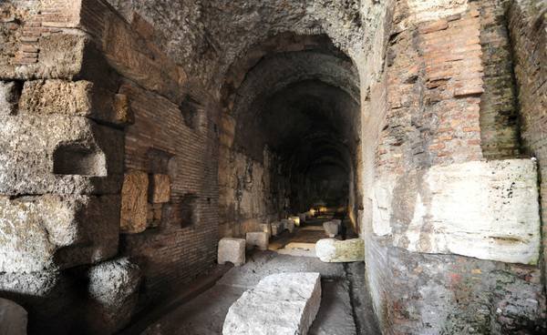 Uno scorcio dei sotterranei di Roma
